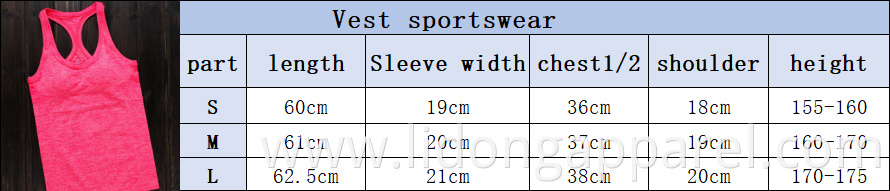 custom high quality fitness wear wholesale women yoga sport tank top